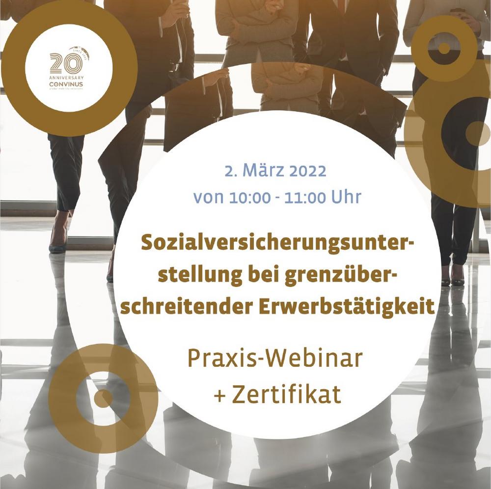 Sozialversicherungsunterstellung bei grenzüberschreitender Erwerbstätigkeit (Webinar | Online)