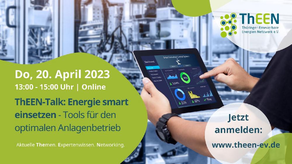 ThEEN-Talk: Energie smart einsetzen – Tools für den optimalen Anlagenbetrieb (Webinar | Online)