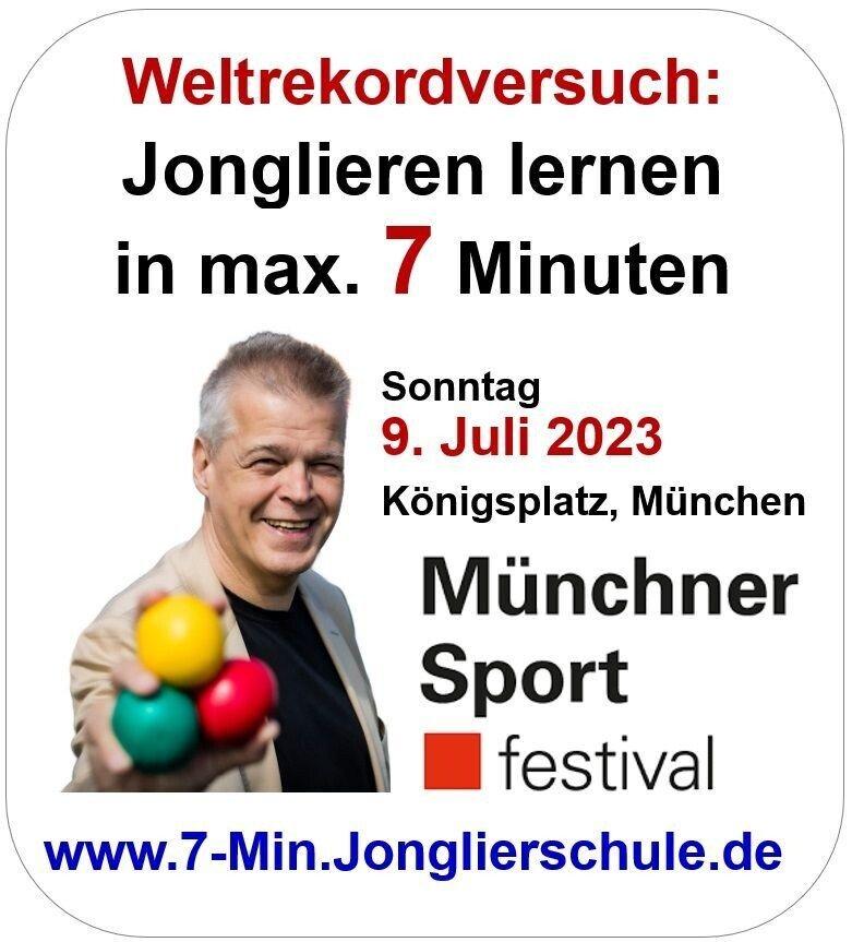 Weltrekordversuch beim Sportfestival München: Jonglieren lernen in 7 Minuten! (Workshop | München)