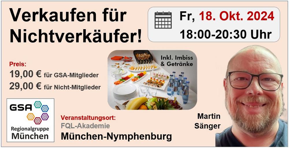 Verkaufen für Nichtverkäufer! (Workshop | München)