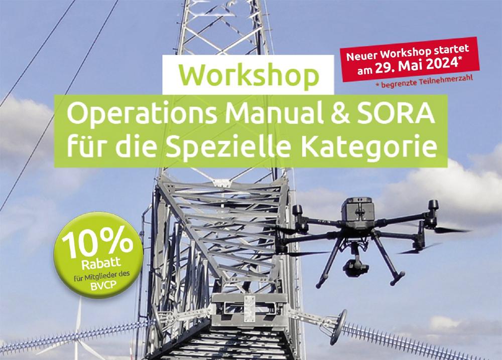 Workshop Operations Manual & SORA für Drohnenflüge in der Speziellen Kategorie (Workshop | Online)