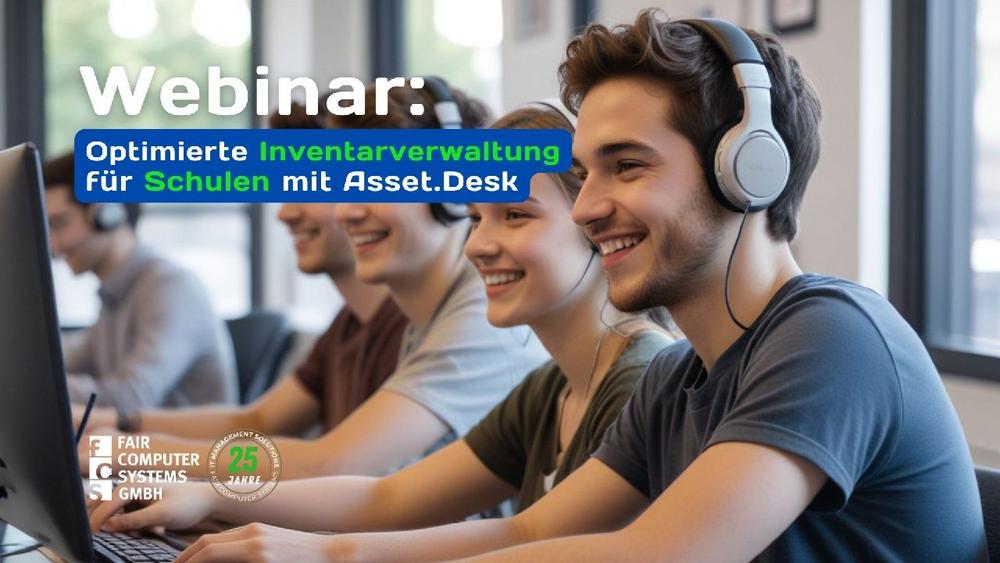 Webinar zur effizienten Inventarverwaltung in Schulen mit Asset.Desk (Webinar | Online)