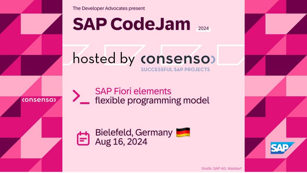 SAP CodeJam „Fiori Elements Flexible Programming Model“ (Seminar | Bielefeld)