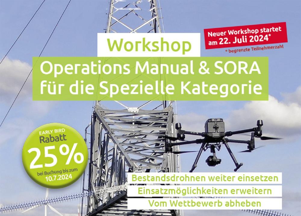 Workshop Operations Manual & SORA für Drohnenflüge in der Speziellen Kategorie (Workshop | Online)