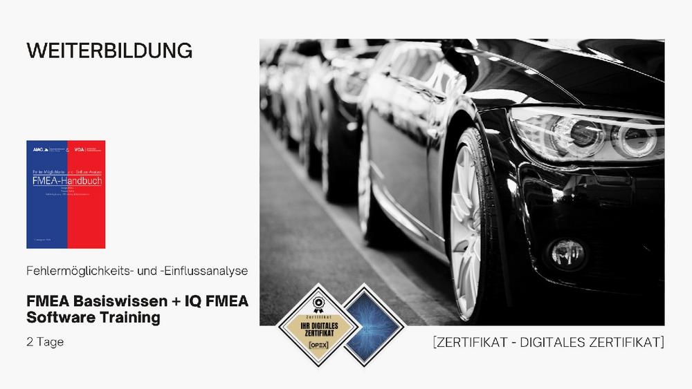 APIS IQ FMEA (Two in One) FMEA Basiswissen + IQ FMEA Software Training (Seminar | Frankfurt am Main)