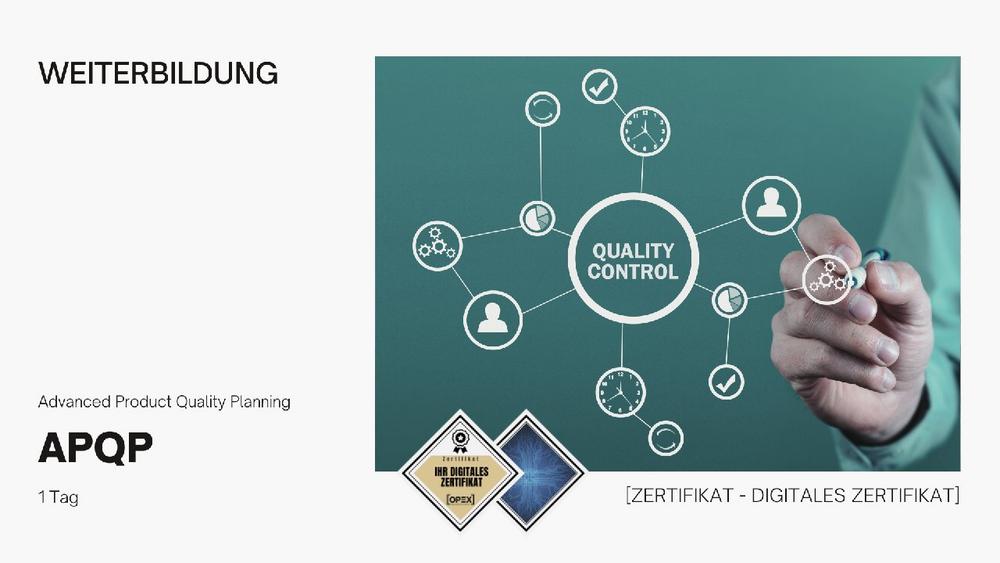 APQP – Advanced Product Quality Planning and Control Plan – Webinar (Webinar | Online)