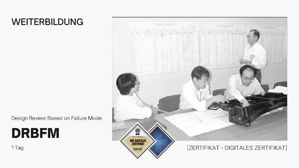 DRBFM – Design Review Based on Failure Mode | Seminar | Schulung (Seminar | Frankfurt am Main)