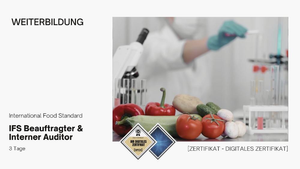 IFS Beauftragter & Interner Auditor – Webinar (Webinar | Online)