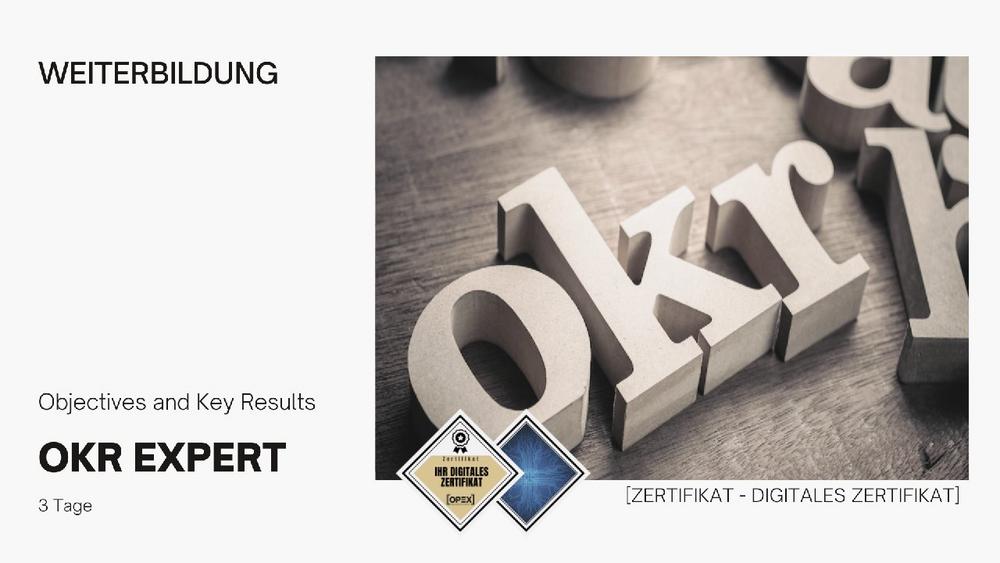 OKR Expert Training | Seminar | Schulung | Ausbildung (Seminar | Stuttgart)