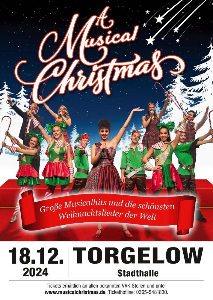 „A Musical Christmas“ – Große Musicalhits und die schönsten Weihnachtslieder der Welt (Unterhaltung / Freizeit | Torgelow)