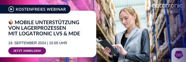 📦 Mobile Unterstützung von Lagerprozessen mit Logatronic LVS & MDE (Webinar | Online)