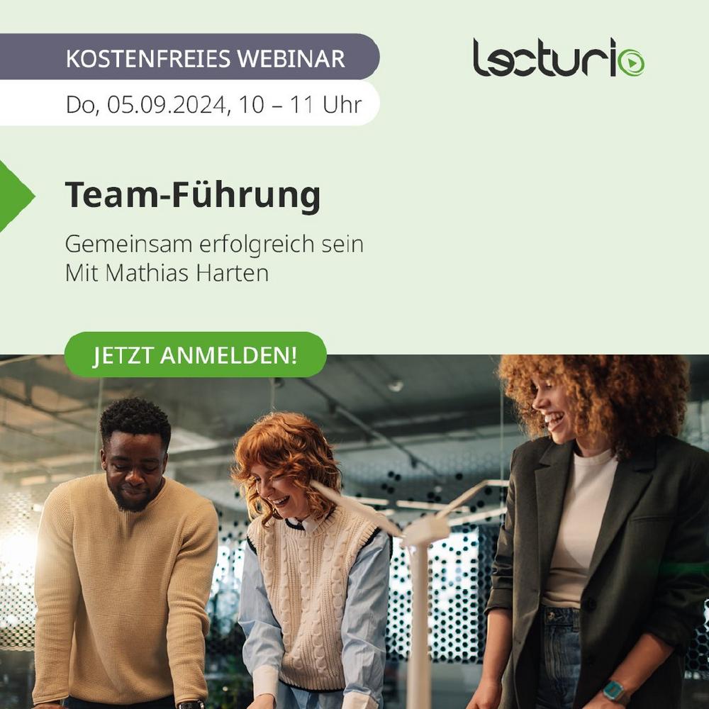 Team-Führung – Gemeinsam erfolgreich sein (Webinar | Online)