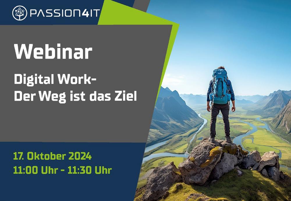 WEBINAR: Digital Work – Der Weg ist das Ziel (Webinar | Online)