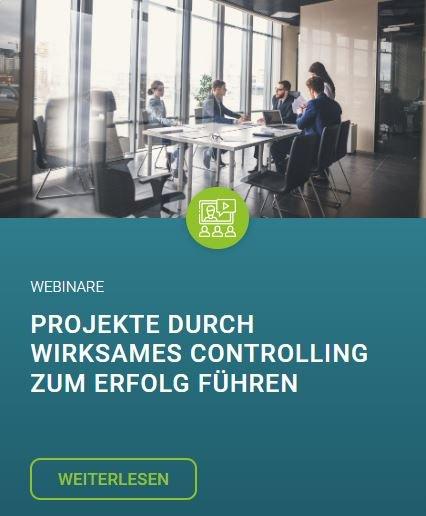 Kostenfreies Webinar: „Projekte durch wirksames Controlling zum Erfolg führen“ (Webinar | Online)