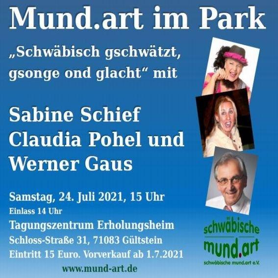 Mund.art im Park: Schwäbisch gschwätzt, gsonge ond glacht (Unterhaltung / Freizeit | Herrenberg)