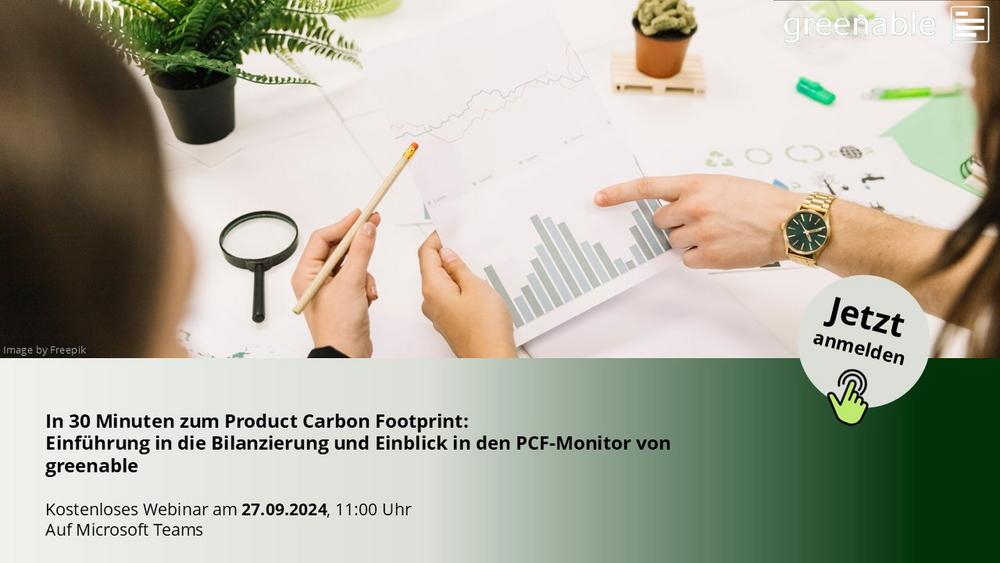 In 30 Minuten zum Product Carbon Footprint: Einführung in die Bilanzierung (Webinar | Online)