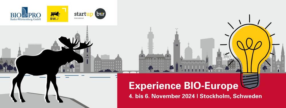 BIO-Europe 2024: Teilnahme für Start-ups am deutschen Gemeinschaftsstand mit BW_i und BIOPRO (Messe | Stockholm)