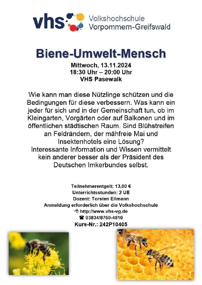 Biene-Umwelt-Mensch (Seminar | Pasewalk)