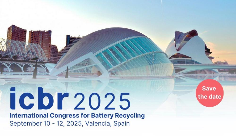 International Congress for Battery Recycling ICBR 2025 (Kongress | Valencia)