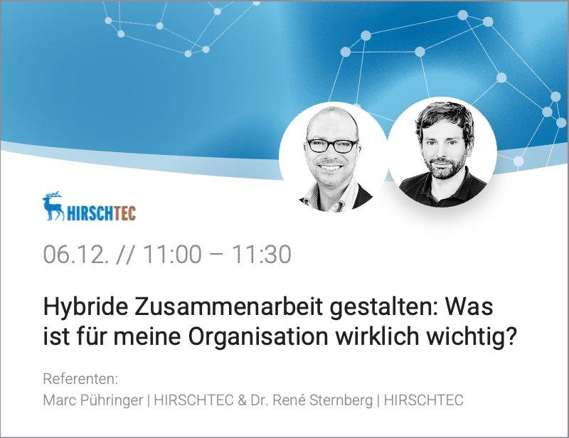 Hybride Zusammenarbeit gestalten: Was ist für meine Organisation wirklich wichtig? (Webinar | Online)