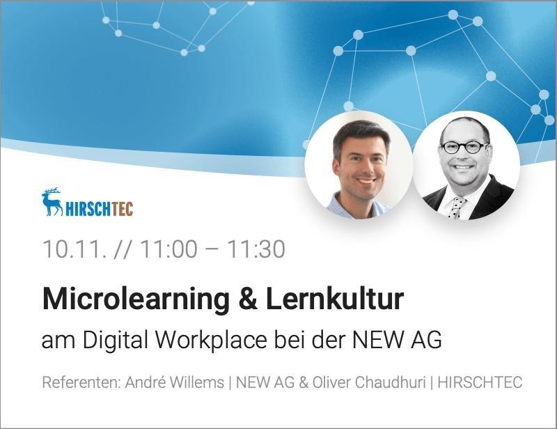 Microlearning & Lernkultur am Digital Workplace bei der NEW AG (Webinar | Online)