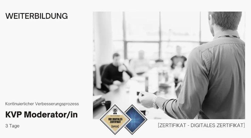 Ausbildung: „Zertifizierte(r) KVP Moderator/-in“ (3 Tage) (Seminar | Frankfurt am Main)