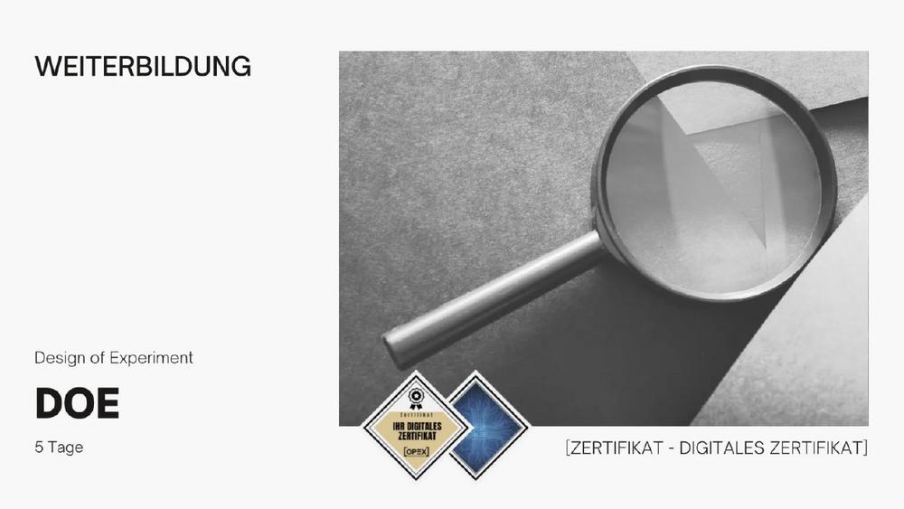 DoE – Design of Experiment | Seminar | Schulung | Training (Seminar | Frankfurt am Main)