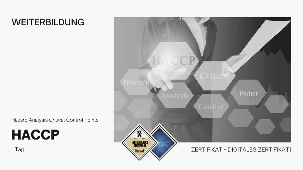 HACCP Seminar | Schulung | Training (Seminar | Frankfurt am Main)