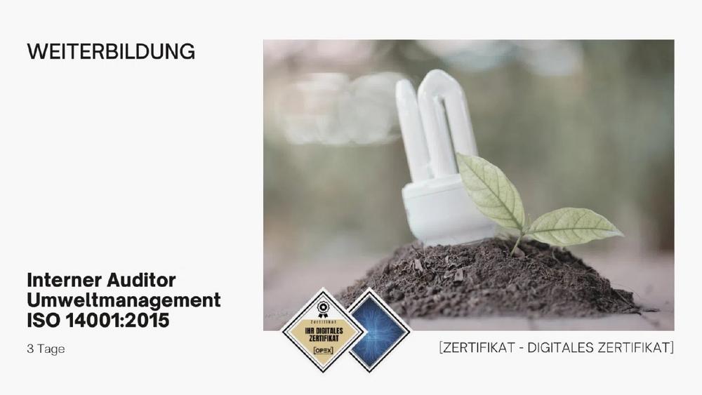 Interner Auditor Umweltmanagement ISO 14001:2015 (Seminar | Wien)