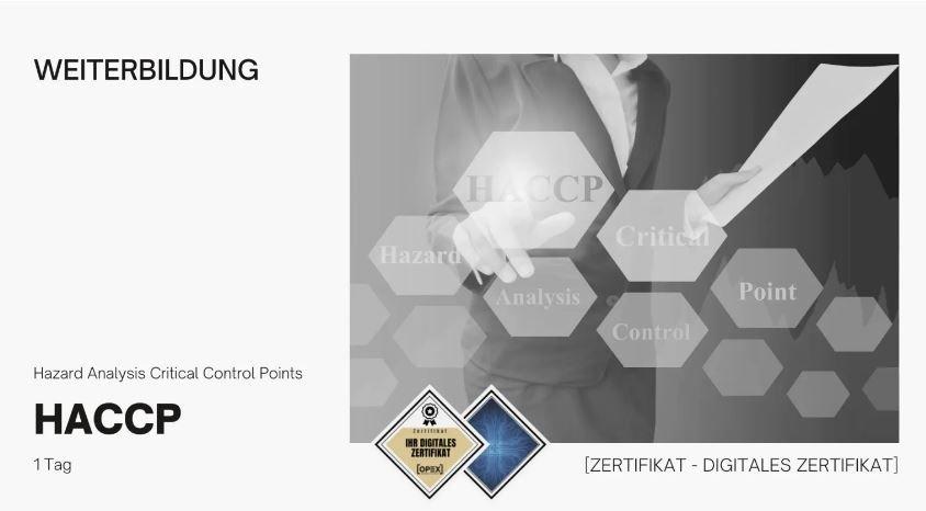 HACCP für Fortgeschrittene und Teamleiter – Webinar (Webinar | Online)