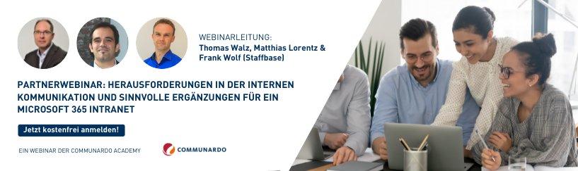 Microsoft 365 Intranet – Herausforderungen in der Kommunikation und sinnvolle Ergänzungen (Webinar | Online)