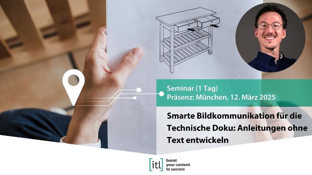 Smarte Bildkommunikation für die Technische Doku: Anleitungen ohne Text entwickeln (Workshop | München)