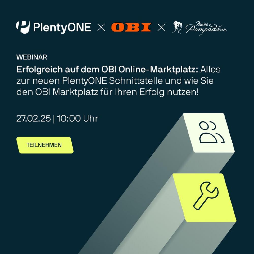 Webinarwärts zum E-Commerce-Erfolg mit OBI (Webinar | Online)