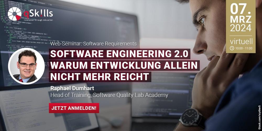 Live Web-Seminar: SOFTWARE ENGINEERING 2.0 – Warum Entwicklung allein nicht mehr reicht (Webinar | Online)