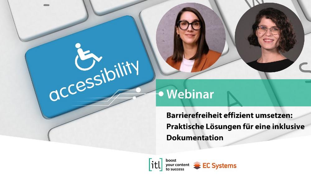 Barrierefreiheit: Praktische Lösungen für eine inklusive Dokumentation (Webinar | Online)