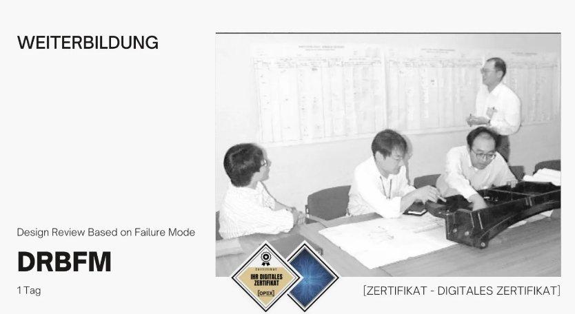 DRBFM – Design Review Based on Failure Mode | Seminar | Schulung (Seminar | Frankfurt am Main)