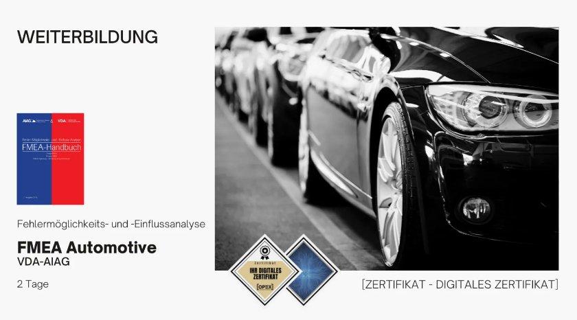 FMEA Automotive nach VDA | AIAG | FMEA Basiswissen Automotive | Seminar | Schulung | Training (Seminar | Stuttgart)